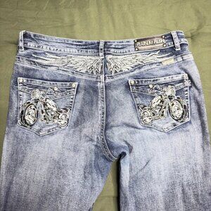 Platinum Plush Moto Women’s Jeans – Barely Worn